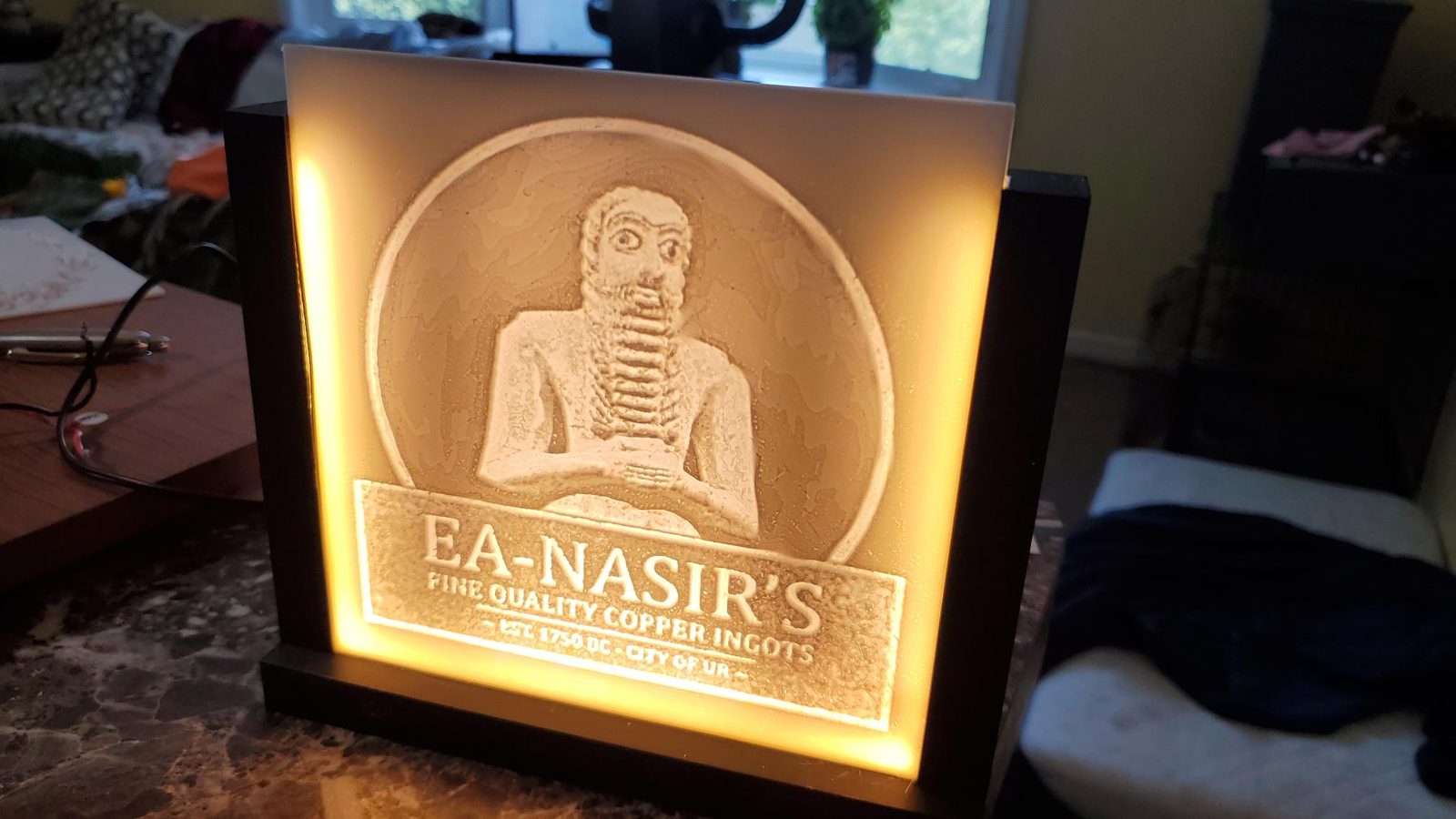 Ea-Nasir copper ingots lithophane