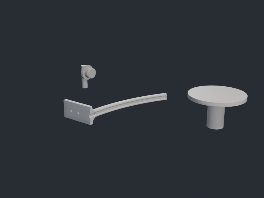 Arch lamp parts kit render