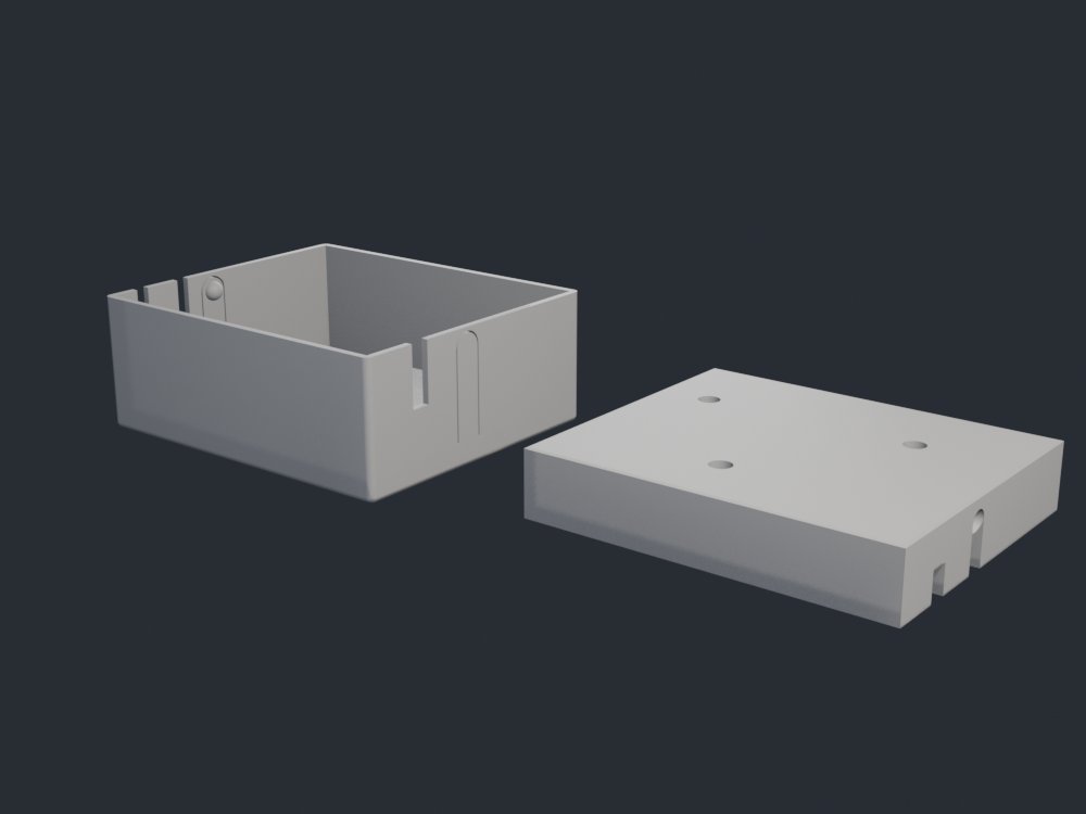 ESP32 relay enclosure render