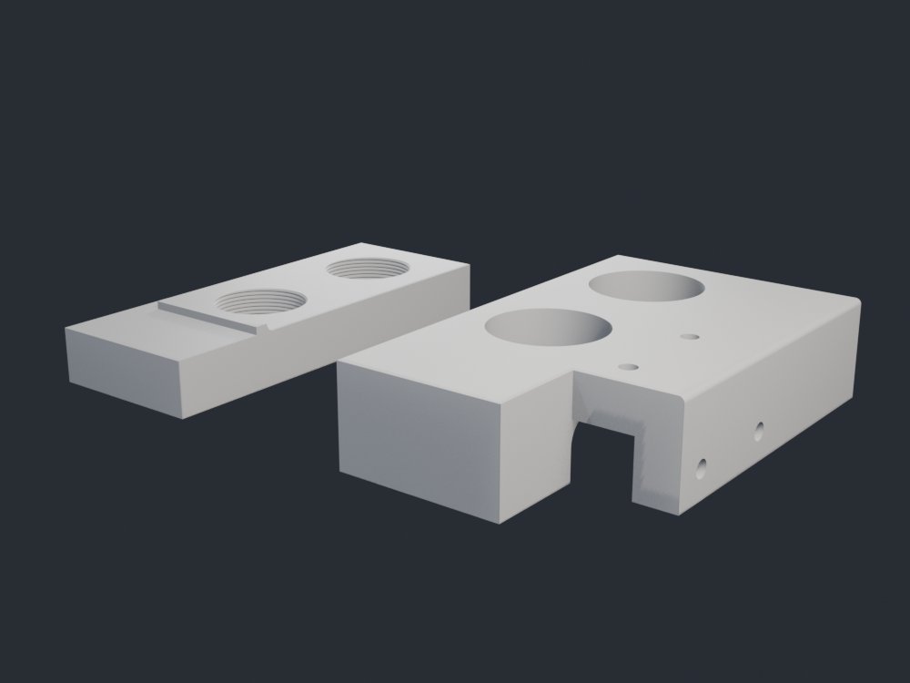 Panel saw clamp parts render